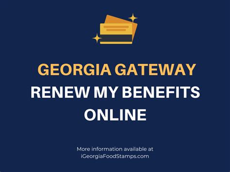 THE FOOD STAMP (SNAP) PROGRAM IN GEORGIA. . Www gateway ga gov renew my benefits process